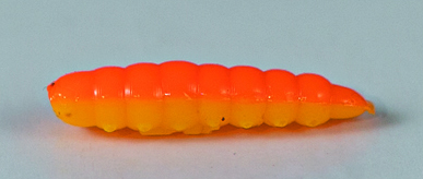 LARVA DEL MIELE 25 mm Ø 5.5 mm in file da 6 (Col. GIALLO - ARANCIO) 54 pezzi